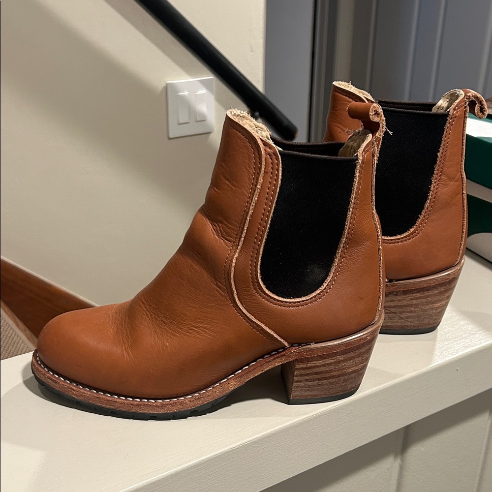 Red Wing Shoes Brown Leather Chelsea Boots